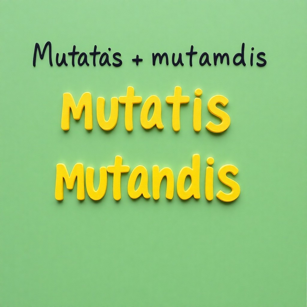 Mutatis mutandis (Cambiando lo que debe ser cambiado)