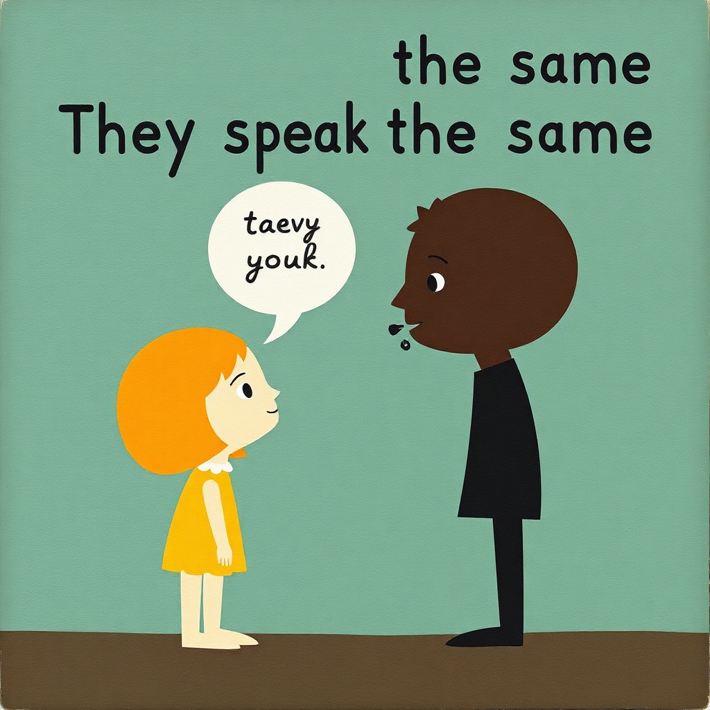 They Speak the Same or They Speak the Same